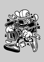 Funny Creative Cartoon Character