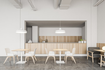 Stylish Industrial style canteen interior