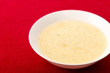 玉子とコーンの中華スープ