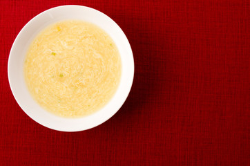 玉子とコーンの中華スープ