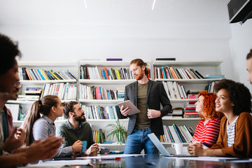 Business meeting and teamwork by business people
