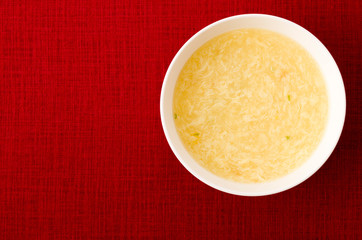 玉子とコーンの中華スープ