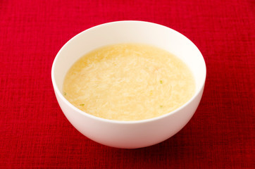 玉子とコーンの中華スープ