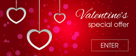 Valentines Day Promo Banner ad
