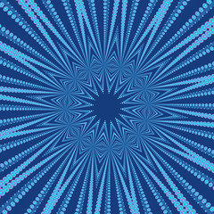 Design for silk neck scarf, shawl, mandala