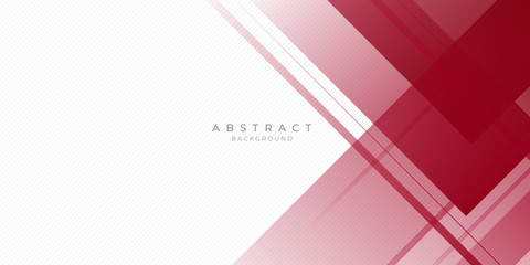 Abstract modern background gradient color. Red maroon and white gradient with stylish line and square decoration suit for presentation design.