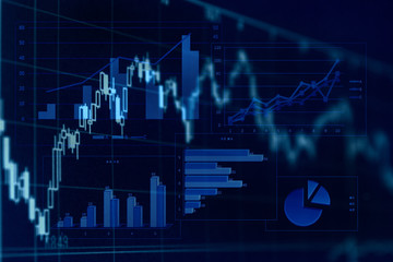 ビジネスコンセプト　ファイナンシャルグラフ