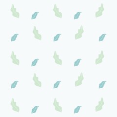 Cute summer theme seamless pattern with leaf and tree. Pretty and soft pastel colors. Pattern with different Trendy pastel colors. Vector illustration with plants