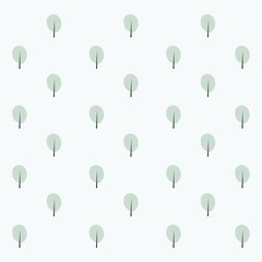 Cute summer theme seamless pattern with leaf and tree. Pretty and soft pastel colors. Pattern with different Trendy pastel colors. Vector illustration with plants