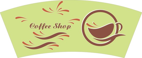 TEA COFFEE PAPER CUP BLANKS RAW MATERIAL DESIGN 