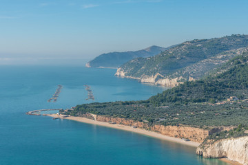 Coastline on the Southern Adriatic Sea in Italy