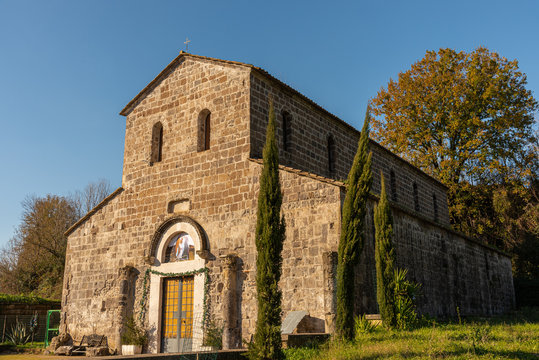 Teano, Campania, Italy. Church of San Paride ad Fontem. View of the main facade