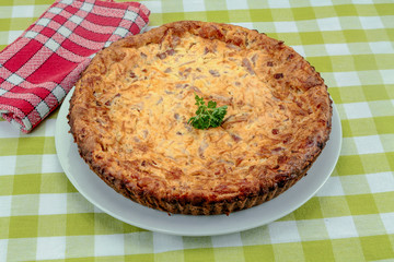 quiche au lardons et fromage