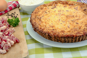 quiche au lardons et fromage