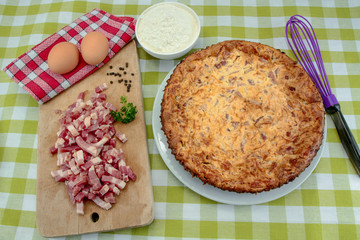 quiche au lardons et fromage