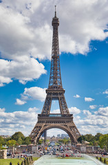 Fototapeta na wymiar Eiffel Tower at Paris France