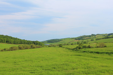 釧路から阿寒への雄大な景色　