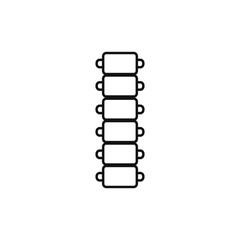 Obraz premium vector spine bones anatomy icon