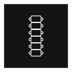 vector spine bones anatomy icon