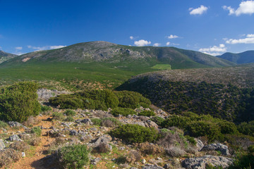 Panorama dell'entroterra di Cala Domestica 