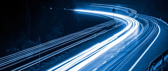 Photo sur Plexiglas Autoroute dans la nuit lights of cars with night