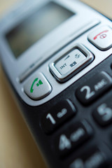 Obraz premium closeup of mobile phone keypad