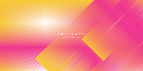 Abstract background orange banner presentation design. Modern background gradient color pink and orange.