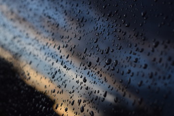 rain drops on window