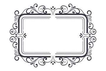 Vintage ornamental frame