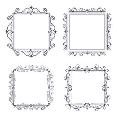 Vintage ornamental frames
