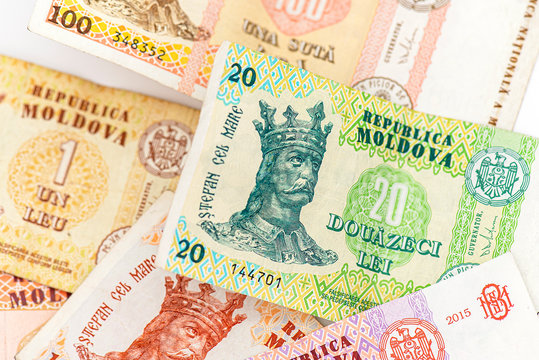 Moldova Сurrency, lei banknote, Currency of Republic of Moldova