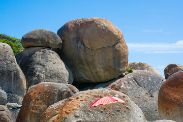 Rocks and blue sky at Wilson Promontory National Park. Victoria. Australia
