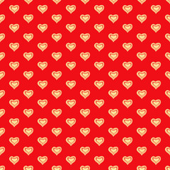 Hearts seamless pattern. Valentine's Day. Design of wrapping paper, notebooks, textiles