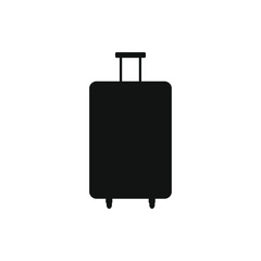 vector icon with wheel suitcase shape