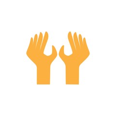 hand up logo vector