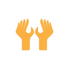 hand up logo vector