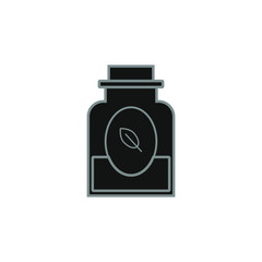 vector icon with natural medicine form