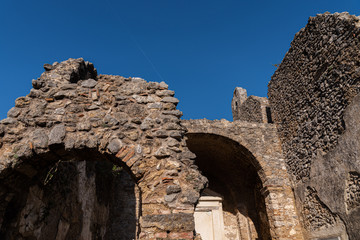 Isernia, Molise, ruins of the Celestial Convent of S. Spirito.  View.