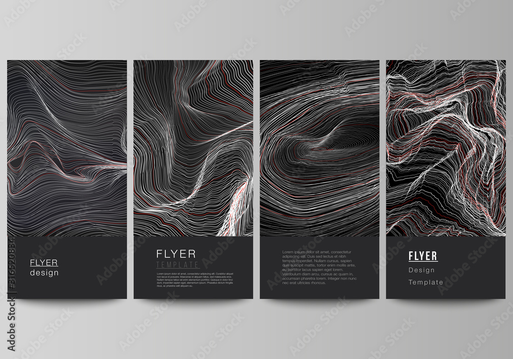 Poster the minimalistic vector illustration of the editable layout of flyer, banner design templates. 3d gr