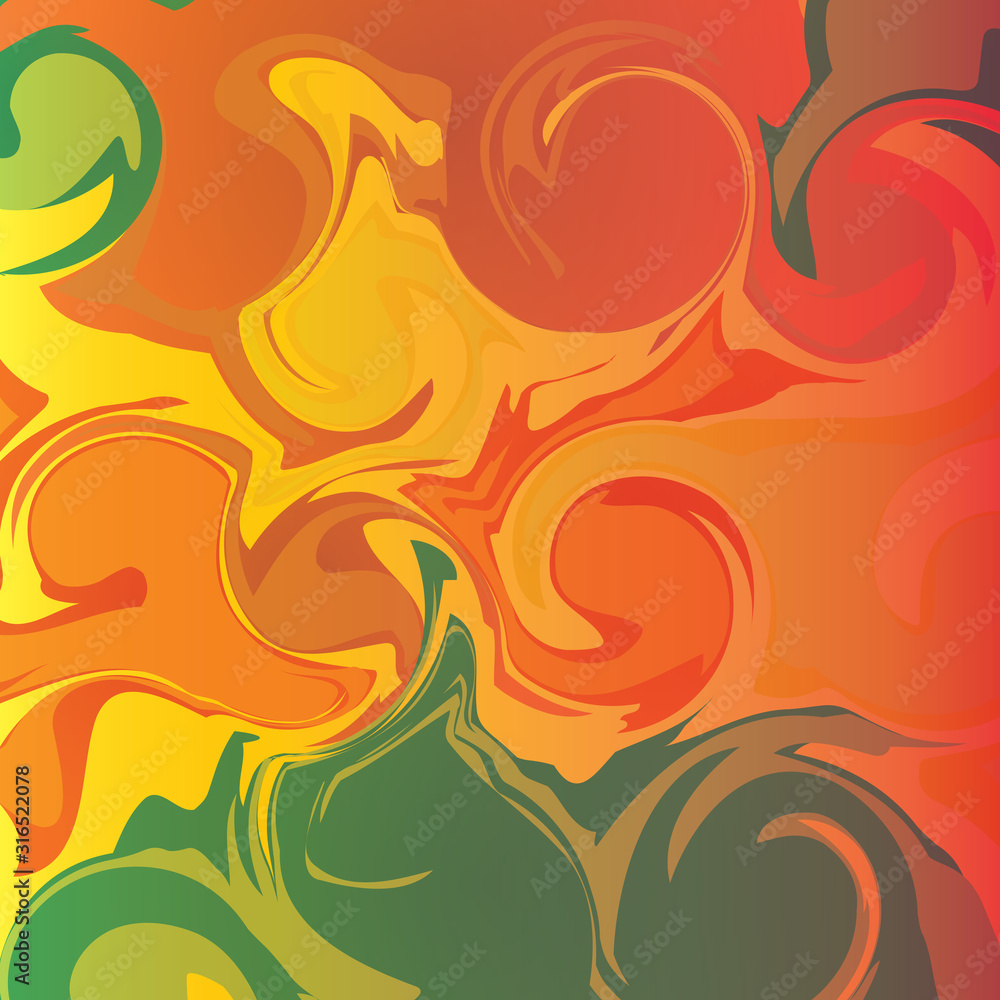 Poster bright abstract background with rotating spiral color cyclic vortex for design and technology creati