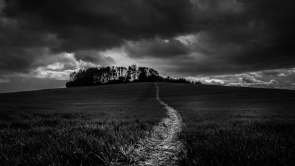 Fototapeta premium Stormy Above The Hill