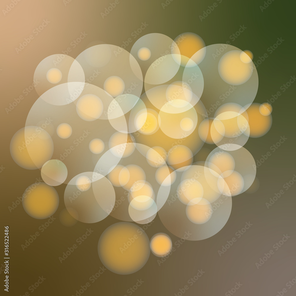 Poster bokeh and blur vector abstract background