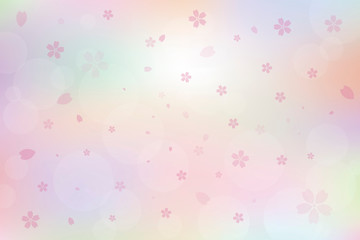 Fototapeta na wymiar 桜の花びらが散る背景