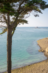 France. Bretagne. Saint Malo. l'océan Atlantique et le grand Bey en arrière plan.  the Atlantic Ocean and the big Bey in the background.