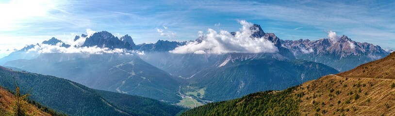 Dolomiten Aussicht vom Helm-Hornischegg nach Süden