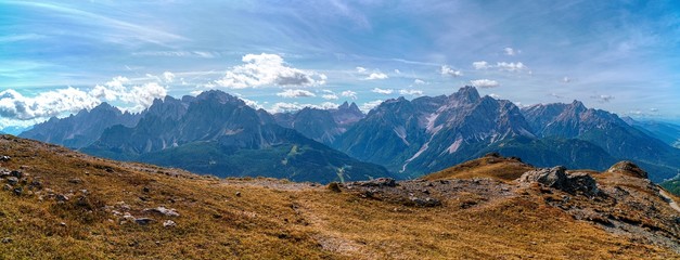 Dolomiten Aussicht vom Helm-Hornischegg nach S&uuml;den