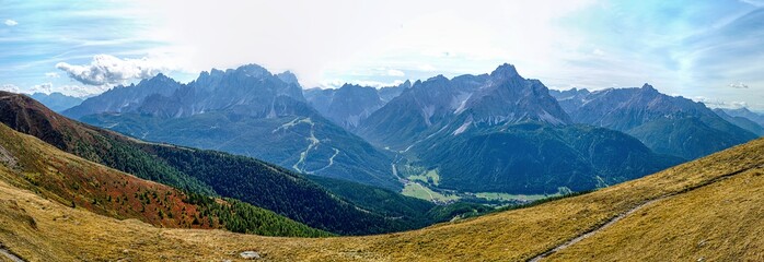 Dolomiten Aussicht vom Helm-Hornischegg nach S&uuml;den