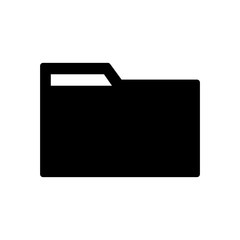 File folder icon vector simple design