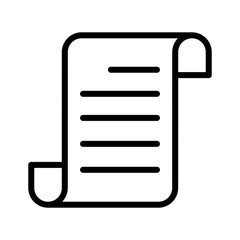 Paper icon vector simple and trendy design