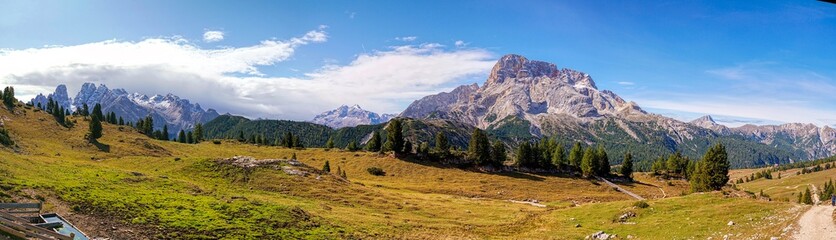 Fototapeta premium Dolomiten Strudelkopf Aussicht